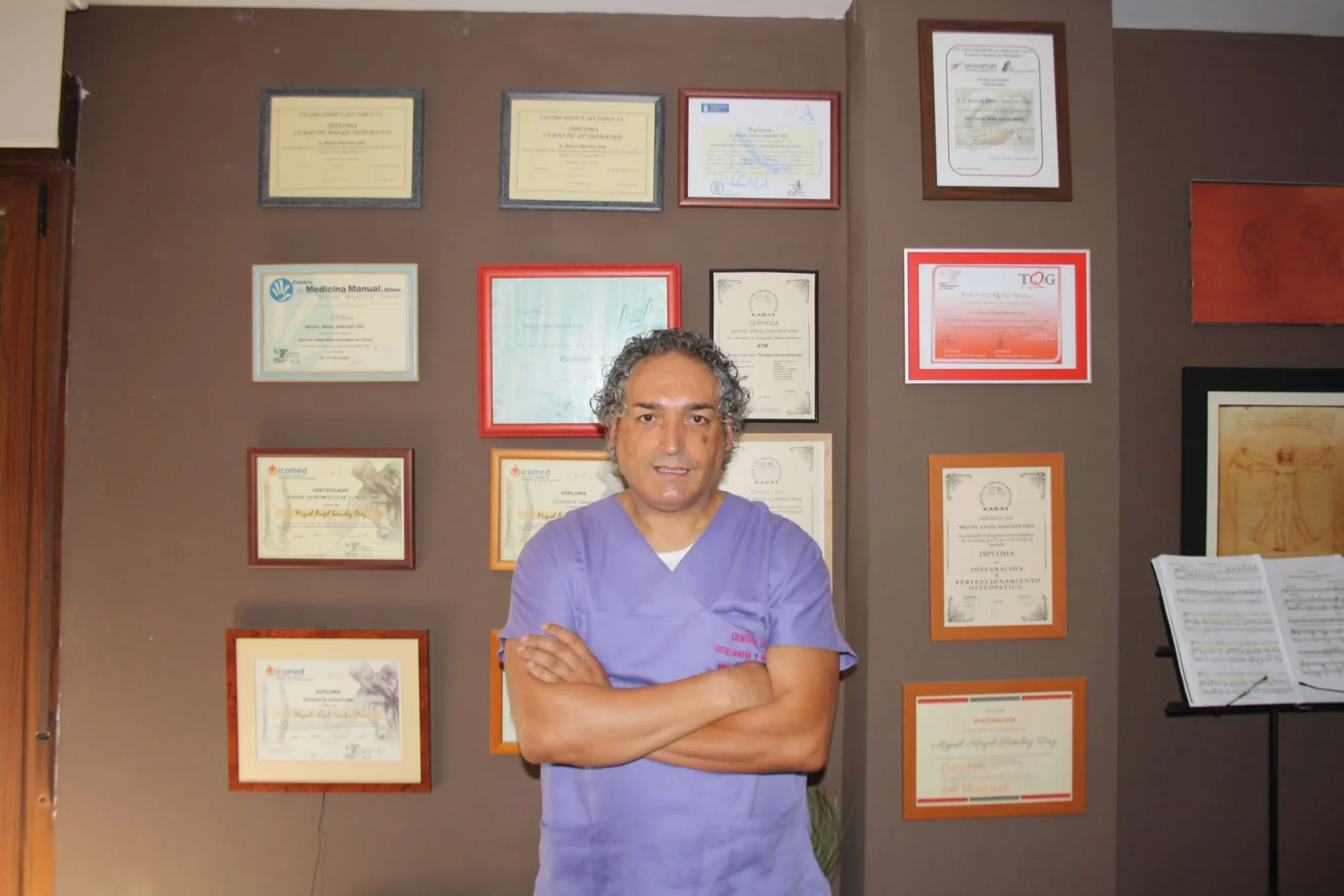 Miguel Sánchez, osteópata en Aldeamayor de San Martín